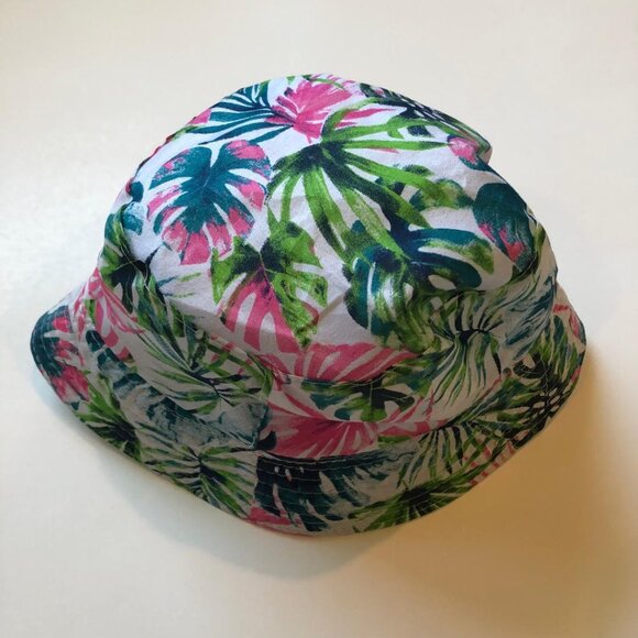 Unknown Accessories - NWOT, Bucket Hat, One Size Fits Most, Tropical print, green, blue, pink & white